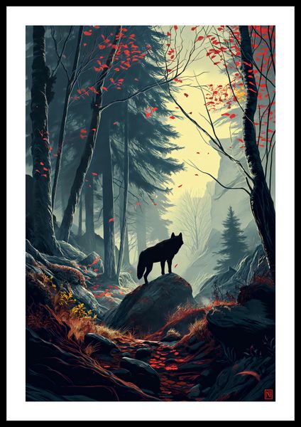 Plakat 40x60cm Leśne Echa zdjęcie 3