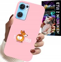 ETUI DO OPPO RENO7 5G - ŚMIESZNE WZORY I LOVE YOU PIESEK OBUDOWA
