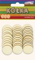 kółka naturalne 30 szt.,śr.35 mm pk-6388