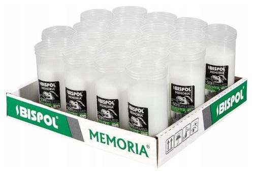 BISPOL Wkłady do zniczy parafinowe P180 50H 20szt. na Arena.pl