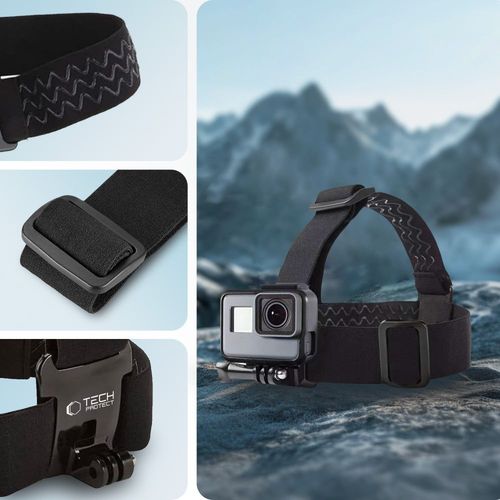 TECH-PROTECT GA100 HEAD MOUNT GOPRO / DJI BLACK na Arena.pl