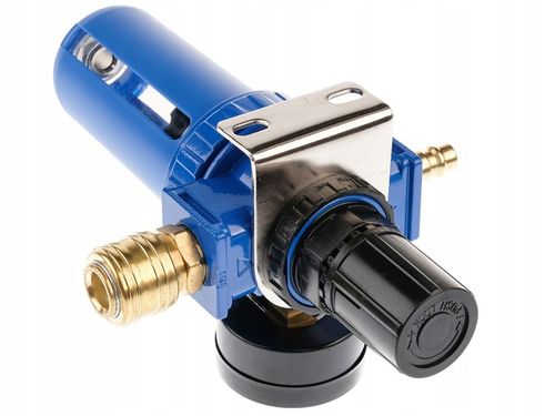 REDUKTOR CIŚNIENIA FILTR POWIETRZA ODWADNIACZ REGULATOR 1/2 10BAR KOMPRESOR na Arena.pl