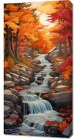 Obraz 50x100cm Jesienne Wodospady