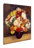 Bouquet of Chrysanthemums, Auguste Renoir - obraz na płótnie 50x70 cm