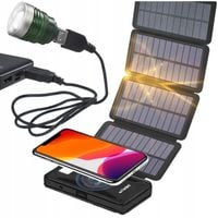 PANCERNY POJEMNY DUŻY POWERBANK SOLARNY 16000 mAh