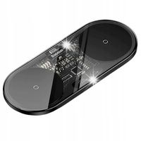 Ładowarka indukcyjna podwójna BASEUS Digital LED Display 20W WXSX010101