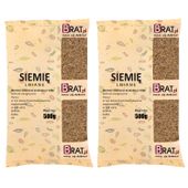 Siemię lniane len 1kg (2x500g) NATURALNY wysoka JAKOŚĆ