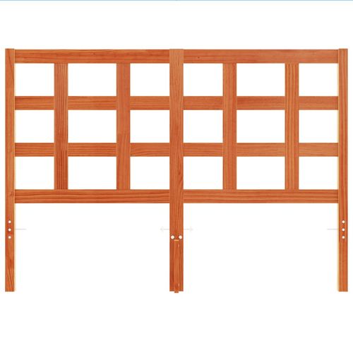 Wezgłowie do łóżka, woskowy brąz, 135 cm, lite drewno sosnowe na Arena.pl