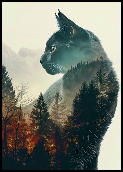 Plakat 67,5x95cm Koci Duch Lasu zdjęcie 2