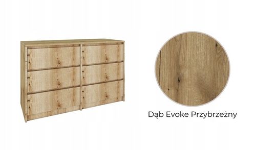 Komoda z 6 Szufladami – Funkcjonalność i Styl w Jednym! | 120x77x43 cm na Arena.pl