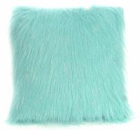 Poszewka dekoracyjna dwustronna włochacz POLLUX 45x45 lazur