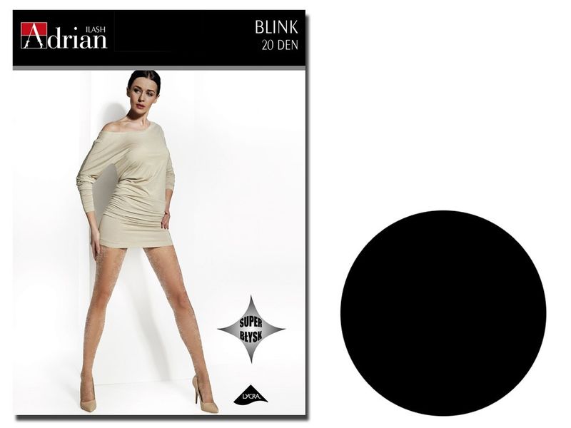 Rajstopy Blink 20 den satynowy połysk Nero 3 zdjęcie 1