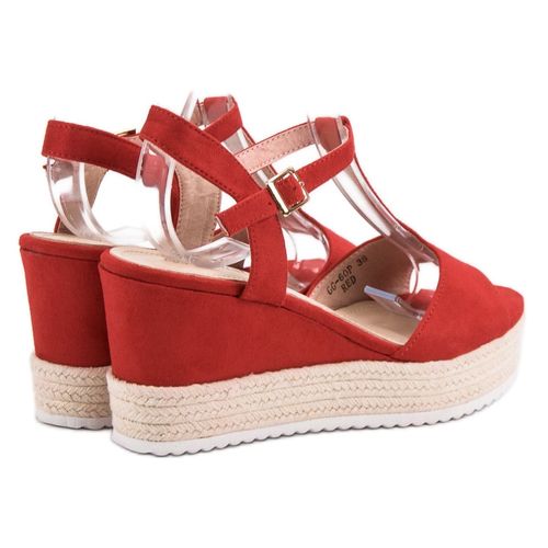 Czerwone Sandały Espadryle r.40 na Arena.pl