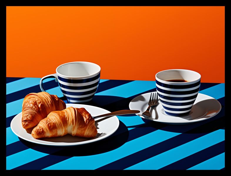 Plakat 40x30cm Croissanty zdjęcie 2