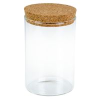 BUTELECZKA szklana słoik 80x120mm 12cm z korkiem bez szyjki 1szt.