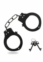 toyjoy metal handcuffs - wytrzymałe kajdanki regulowane, srebrne