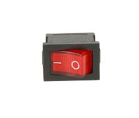 Przełącznik kołyskowy podświetlany czerwony 250V