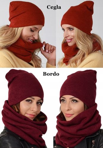 POLSKI - Komplet CZAPKA + KOMIN Tunel KOLORY K6 na Arena.pl