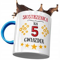 Kubek Błękitny Dla Siostrzenicy Urodziny Prezent Z Nadrukiem Ze Zdjęciem