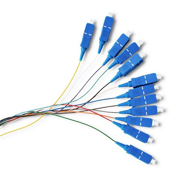 Qoltec 12 x Pigtail światłowodowy SC/UPC | Singlemode | G657A2 | 2m zdjęcie 2