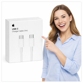 Kabel Apple USB-C na USB-C 1m Oryginalny Gładki Szybkie Ładowanie Power Delivery