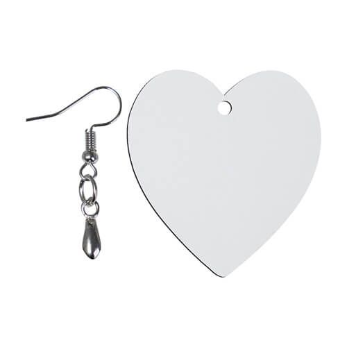 Kolczyki z MDF-u do sublimacji - serce na Arena.pl