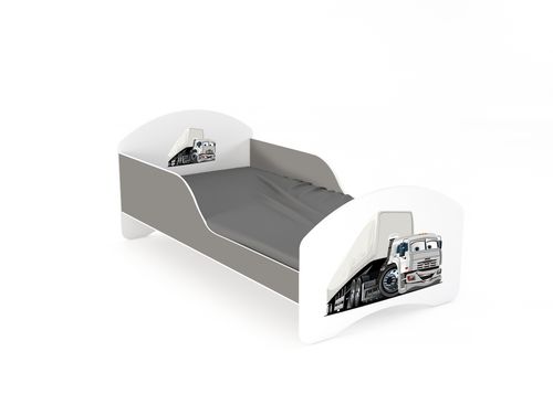 Łóżko dziecięce LEO2 160x80 biało-szare na Arena.pl