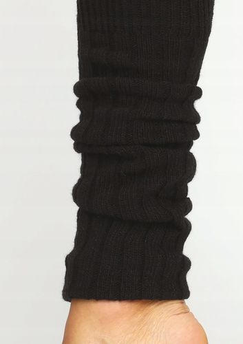 Getry Damskie na Nogi Wełna Ocieplacze na Łydki Ciepłe Cerber CZARNE na Arena.pl