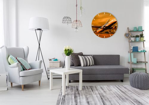 Zegar Ścienny - Samolot Start - 60X60 Cm - C3Ar60X60-0368 na Arena.pl