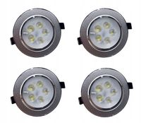 OPRAWA SUFITOWA LED RUCHOMA 5W SREBRNA ZESTAW 4SZT