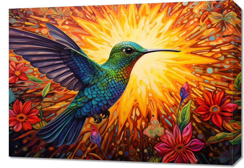 Obraz 70x50cm Koliber Barw zdjęcie 1