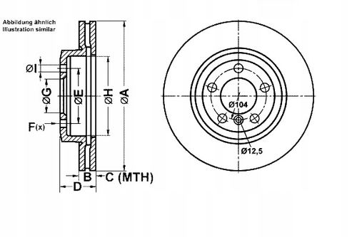 TARCZA HAM PRZOD 325X25 V ATE na Arena.pl