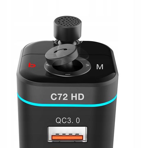 Transmiter FM Bluetooth 5.0 ładowarka QC 4.0 PD20W na Arena.pl