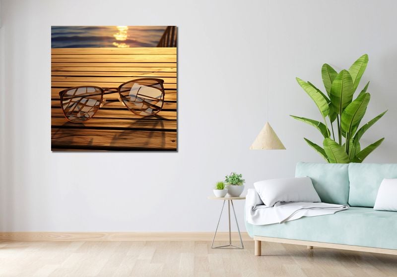 Obraz 100x100cm Lato w Odbiciu zdjęcie 2