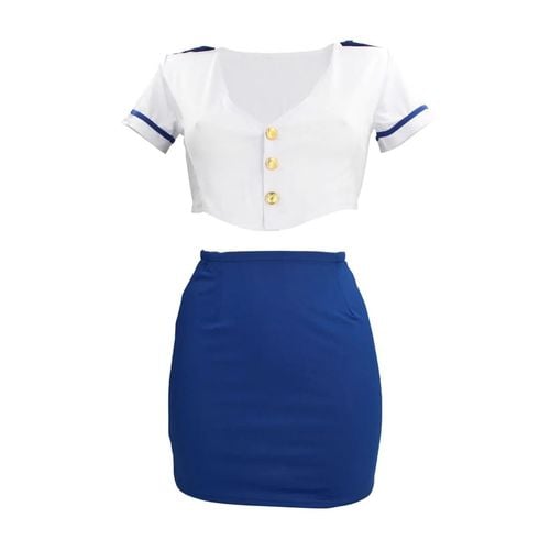 Stewardess Costume - S/M - Blue/White na Arena.pl