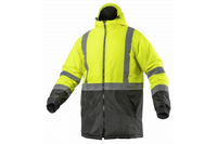 Leda Kurtka Robocza Zimowa Ostrzegawcza Parka Ocieplana Żółta - L