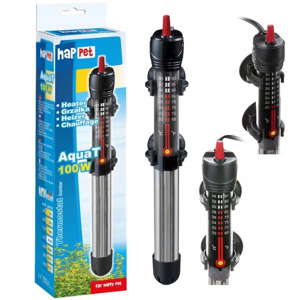 GRZAŁKA Z TERMOSTATEM 100W DO AKWARIUM AquaT zdjęcie 1