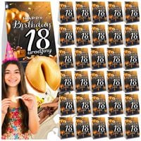 Zestaw Ciasteczka z Wróżbą 18 Urodziny Podziękowanie Gości Prezent 30