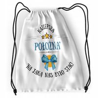 Plecak Dla Położnej Sportowy Szkolny Worek Torba Z Nadrukiem Ze Zdjęciem