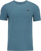 4F KOSZULKA NIEBIESKA TURKUSOWA T-SHIRT BAWEŁNA M1154 46S r. L