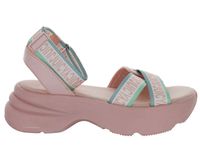 Juicy Couture Sandały damskie - Benedette Nappa PU - rozmiar 40 - Różowe