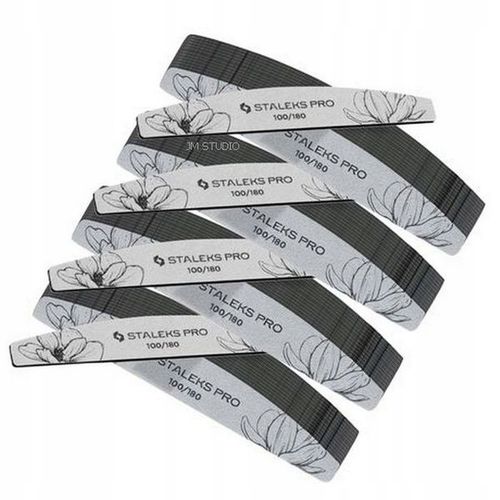 Pilnik do paznokci Staleks półksiężyc 100/180 BEZPIECZNY PAKIET 25 sztuk na Arena.pl