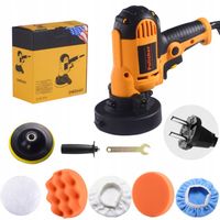 POLERKA SAMOCHODOWA SZLIFIERKA Z REGULACJĄ OBROTÓW + ZESTAW GĄBEK