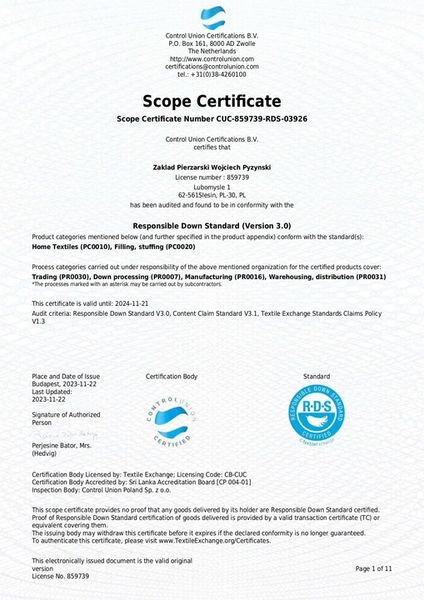Poduszka 70x80 PUCH i PIERZE 2 kg 100% BAWEŁNA zdjęcie 3