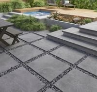 GRUBE 2 CM PŁYTY TARASOWE 60X60 SZARY GRAFIT gat.2