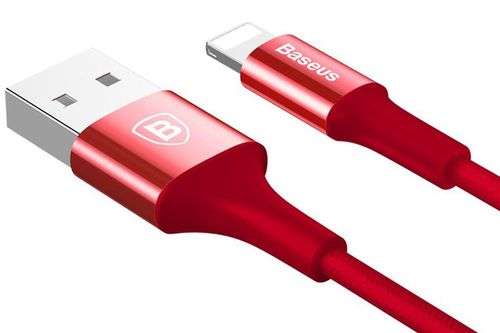 Baseus Shining kabel USB Lightning iPhone 2A 1m Czerwony na Arena.pl