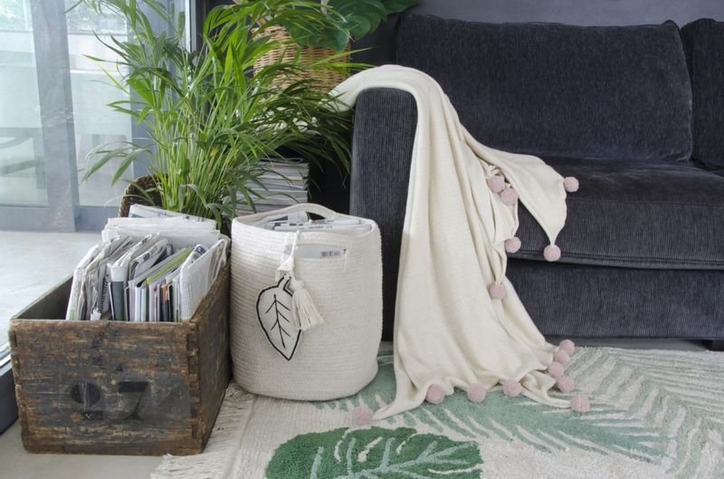 Lorena Canals Kosz dekoracyjny Leaf Natural zdjęcie 5