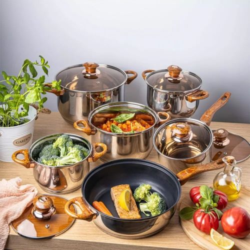 12 ELEMENTOWY ZESTAW GARNKÓW KINGHOFF KH-1768 na Arena.pl