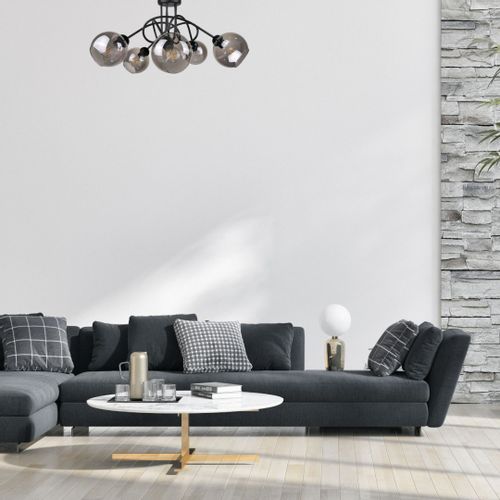 Lampa sufitowa 5xE27 RING BLACK na Arena.pl