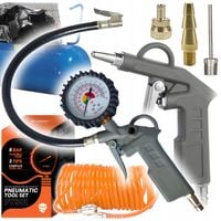 ZESTAW NARZĘDZI PNEUMATYCZNYCH DO KOMPRESORA SPRĘŻARKI WĄŻ AKCESORIA 6 EL.